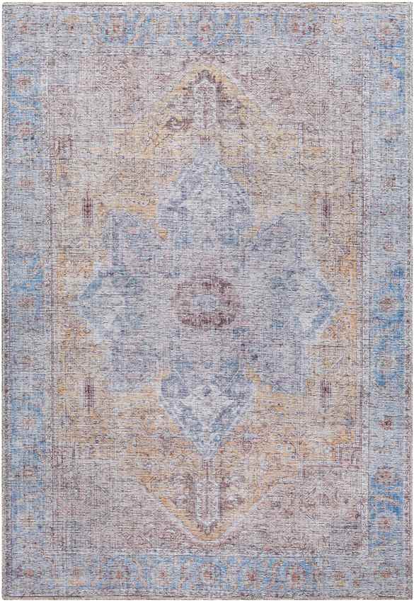 Komi Traditional Burnt Orange Washable Area Rug