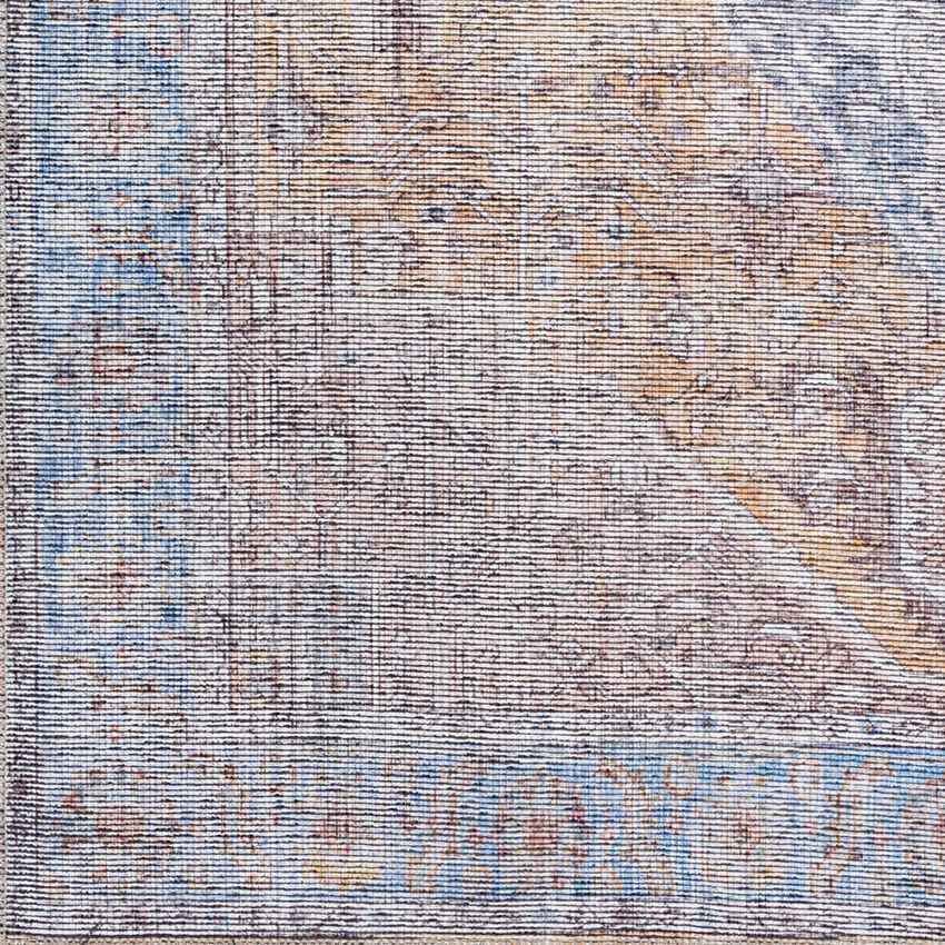 Komi Traditional Burnt Orange Washable Area Rug