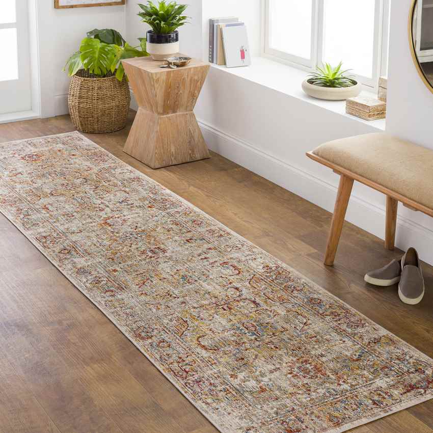 Hartley Traditional Rust Area Rug