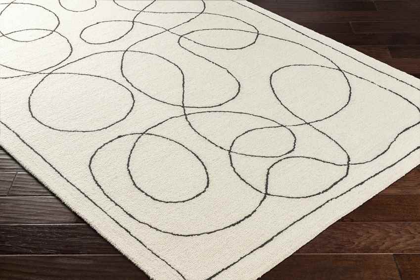 Kazafani Modern Ivory Area Rug