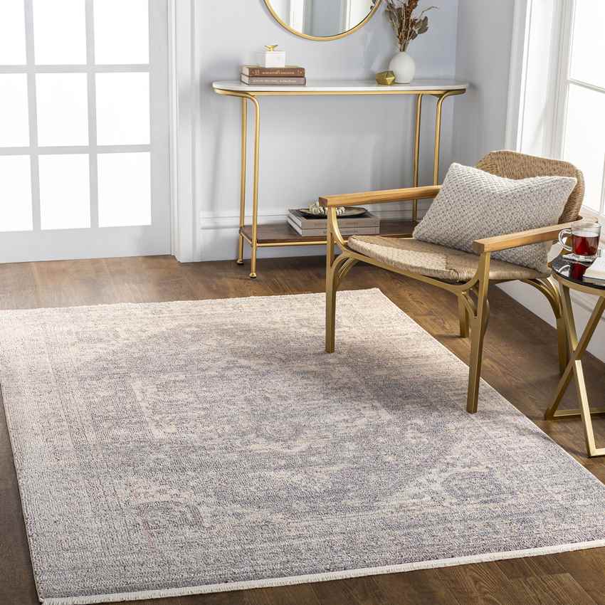 Millia Traditional Gray Area Rug