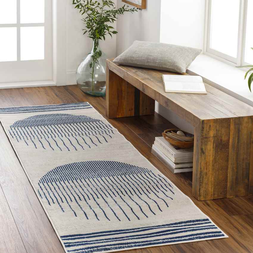 Neerbosch Modern Navy Blue Area Rug