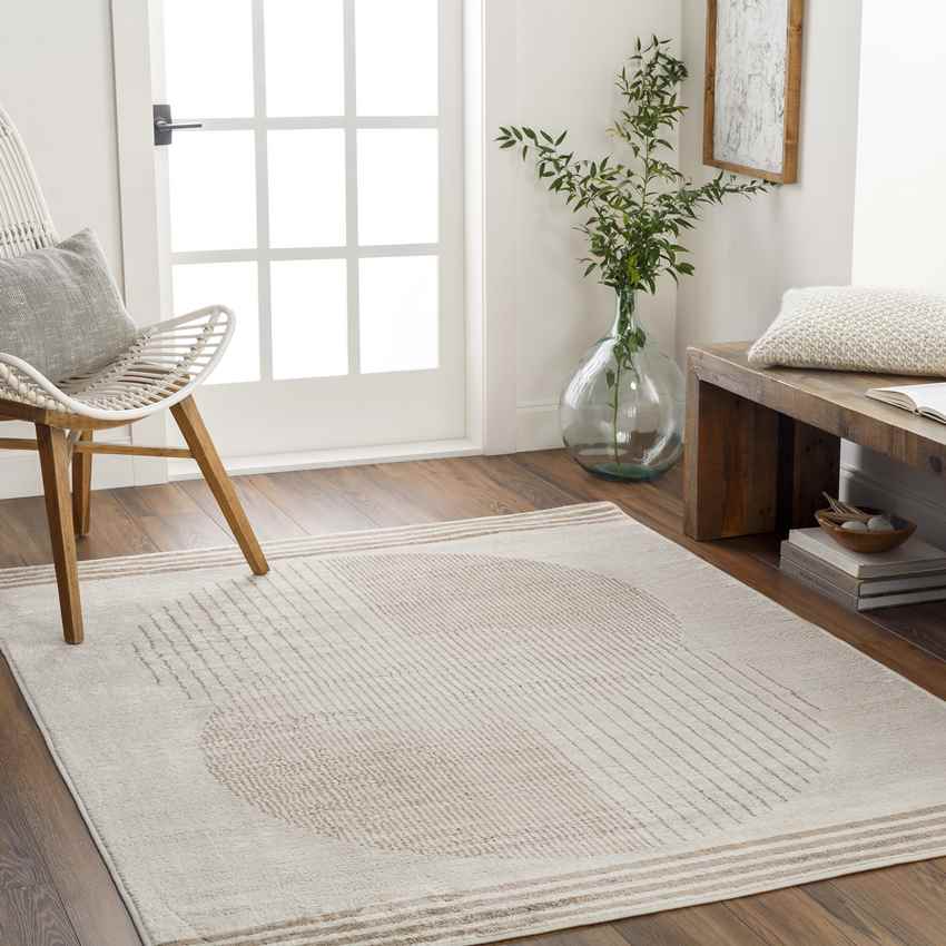 Lakin Modern Light Brown Area Rug