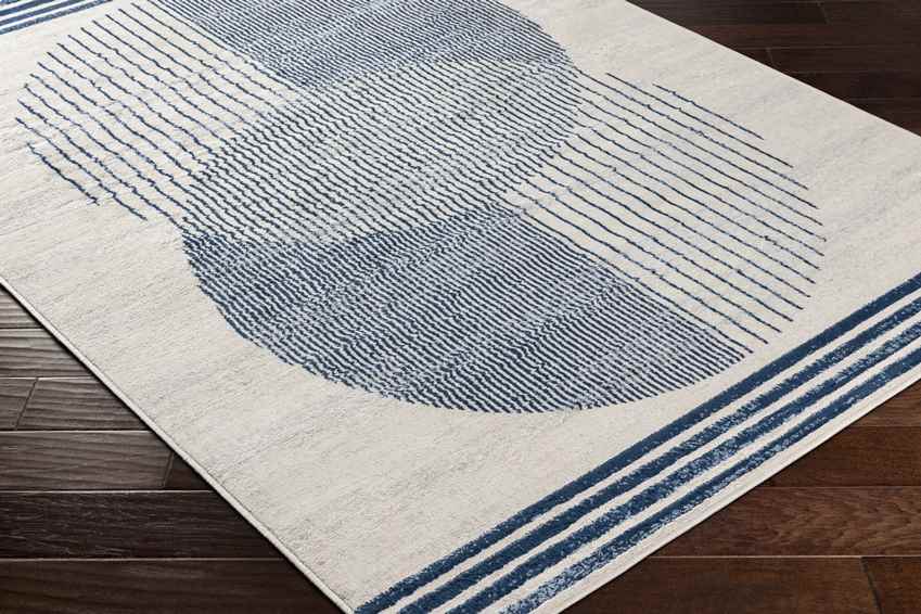 Lakin Modern Navy Blue Area Rug