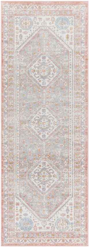 Maize Traditional Blush Washable Area Rug