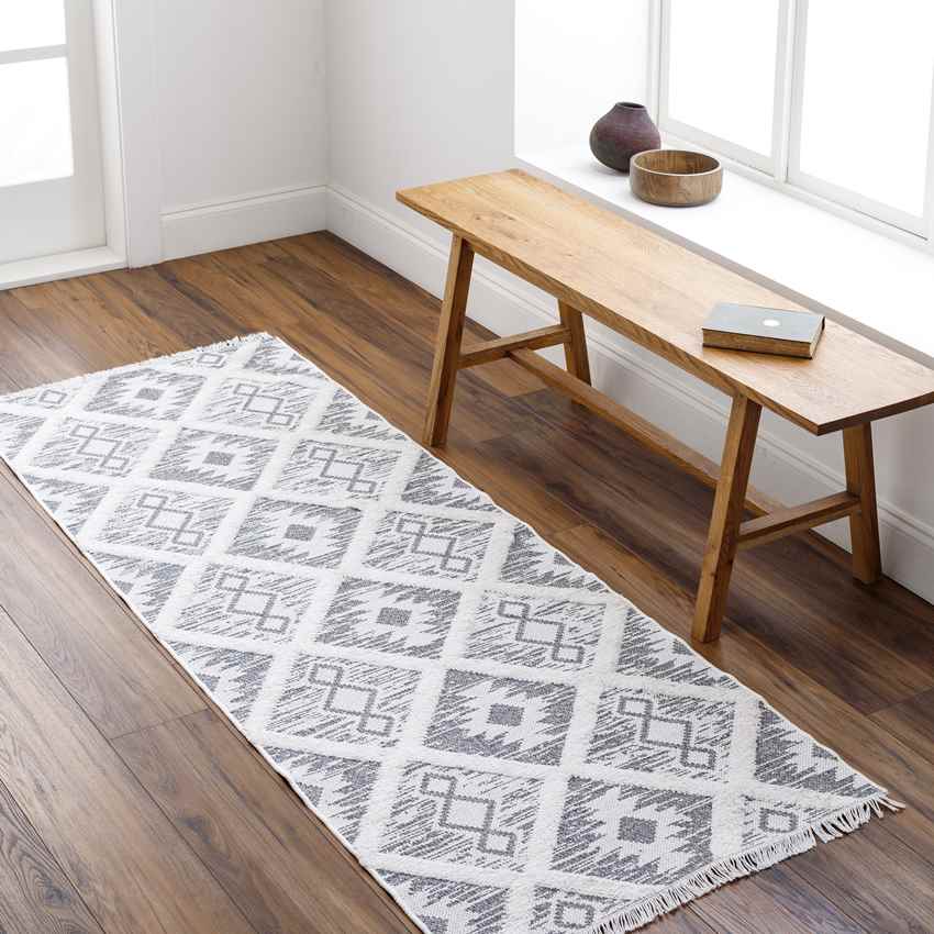 McKee Rustic Light Gray Area Rug