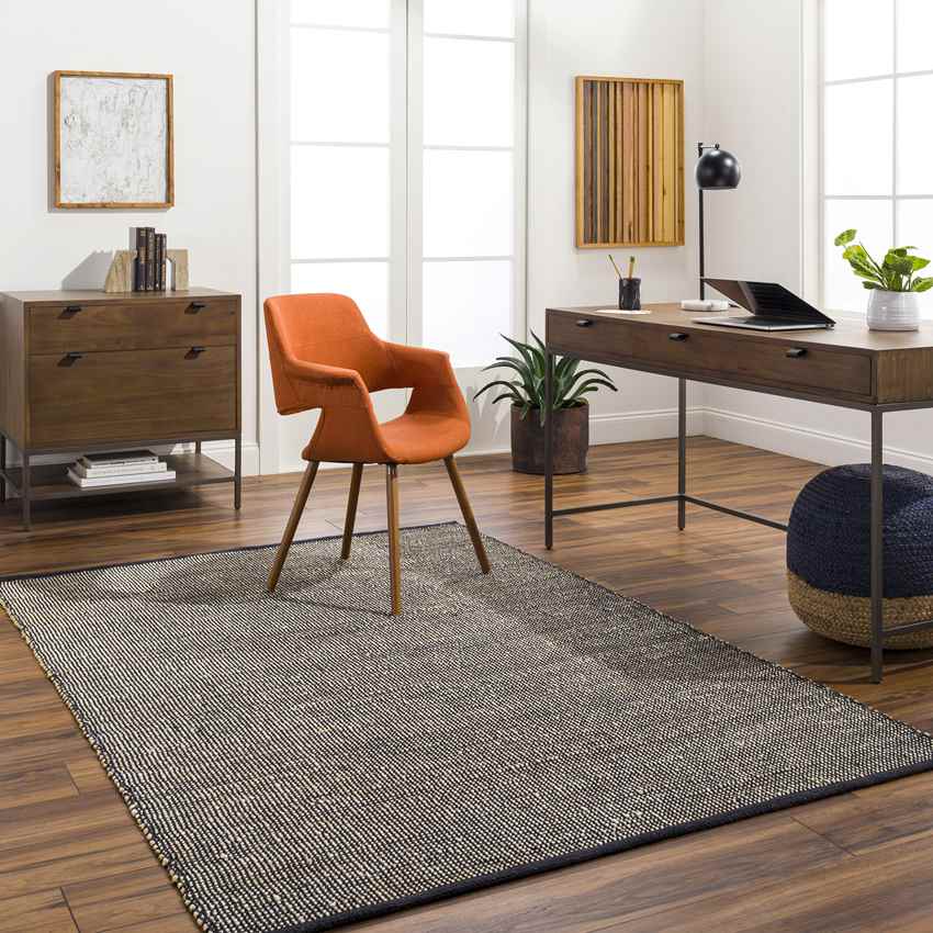 Oakfield Rustic Charcoal Area Rug