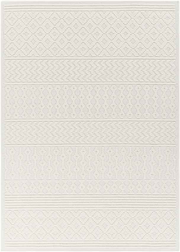 Carrsville Cottage Light Gray Washable Area Rug