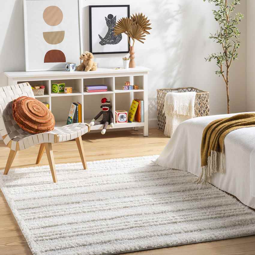 Leitchfield Modern Cream Area Rug