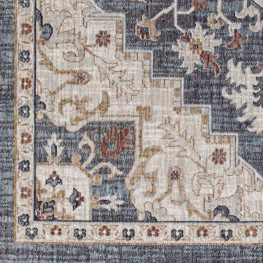Morrowville Traditional Denim Area Rug