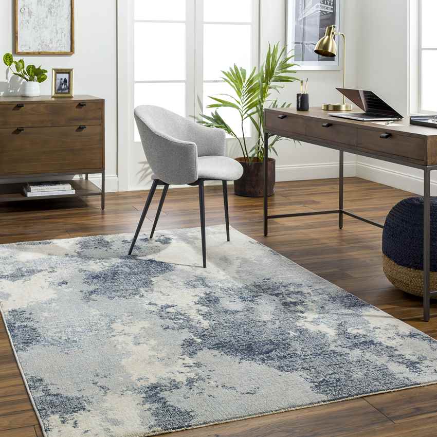 Marli Modern Denim Area Rug