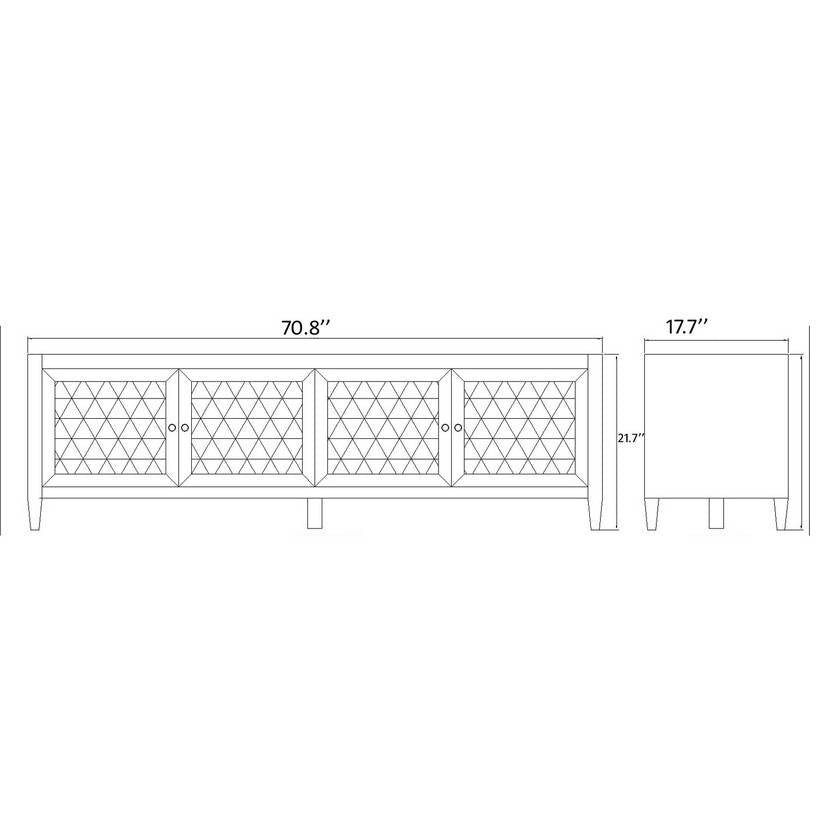 Aldrick Brown Console Table