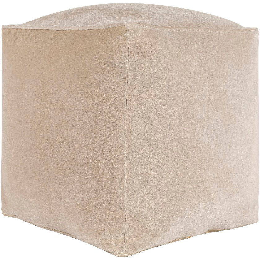 Tearia Taupe Pouf