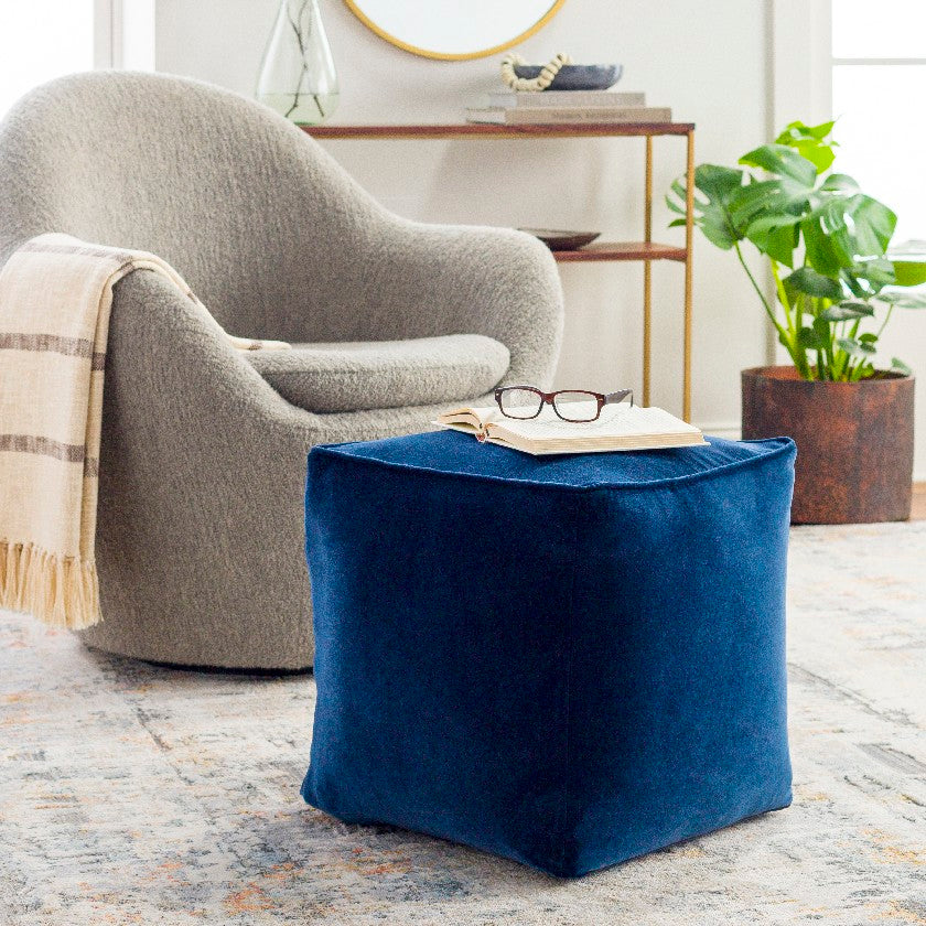 Tearia Marine Blue Pouf