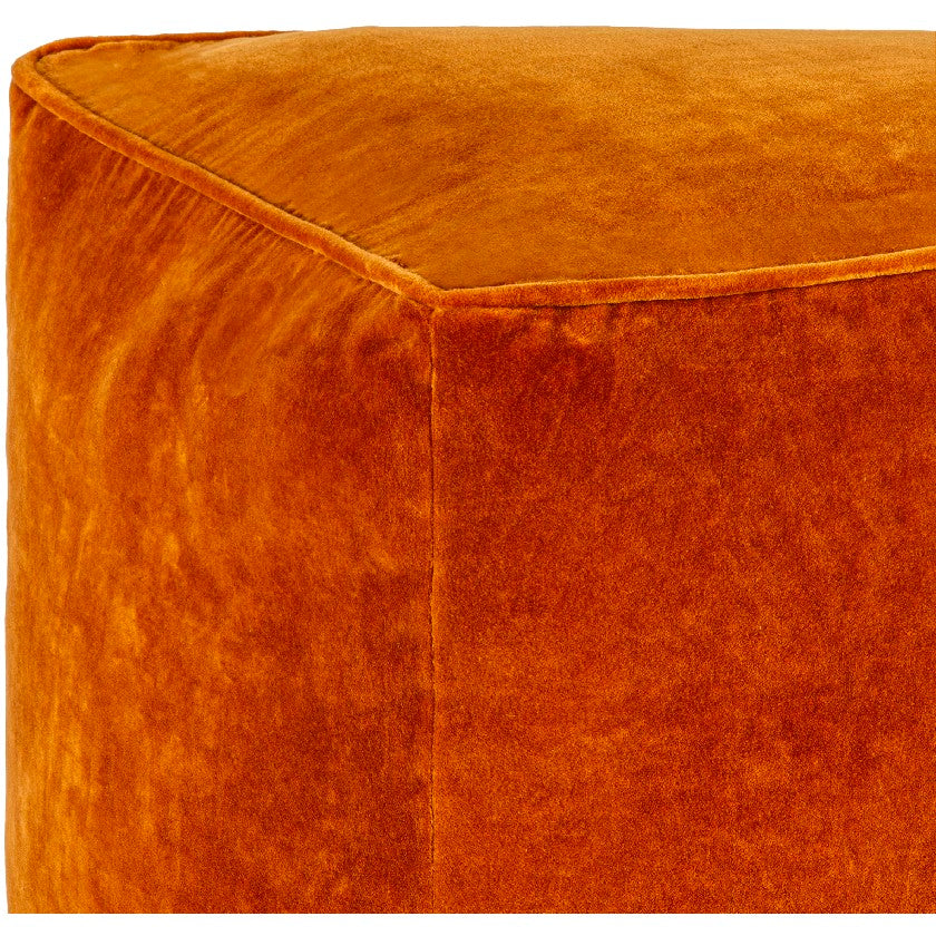 Tearia Rust Pouf