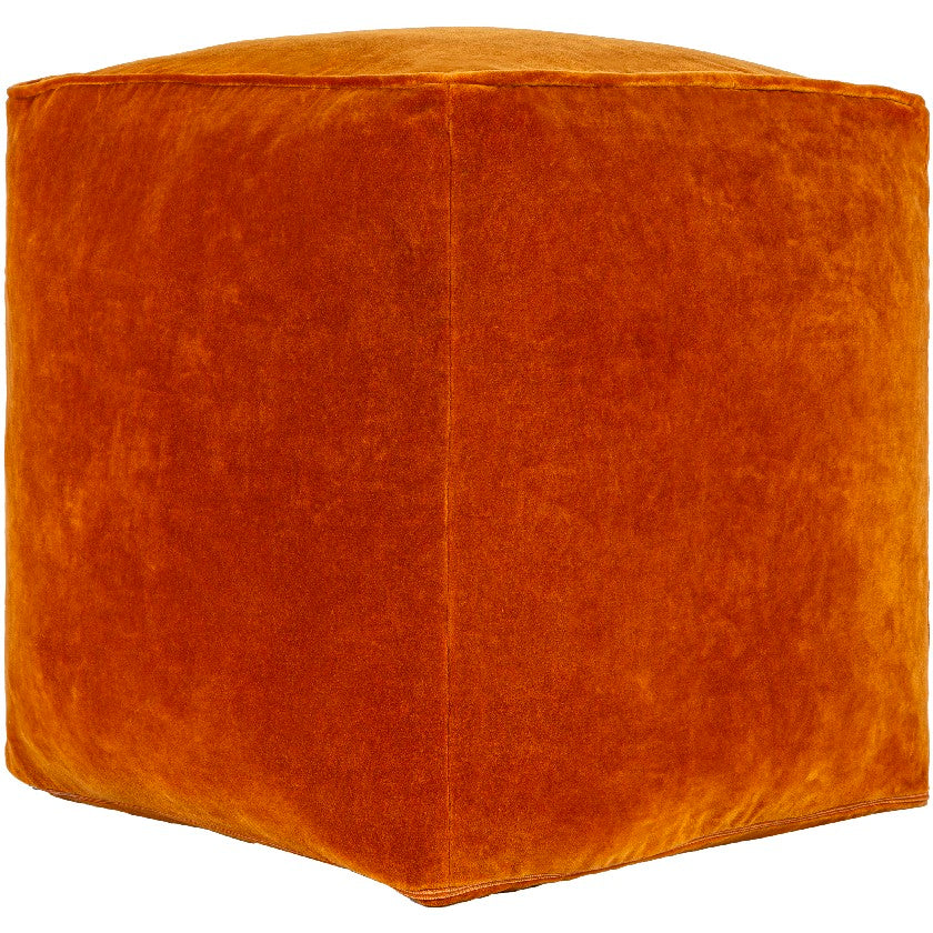 Tearia Rust Pouf
