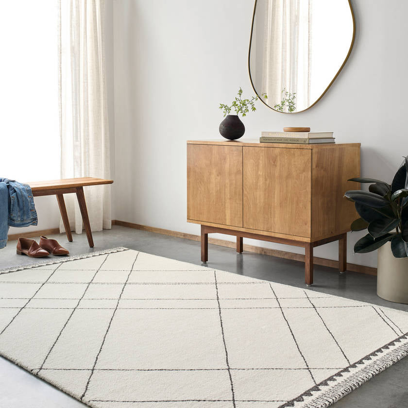 Athea Modern Cream Area Rug