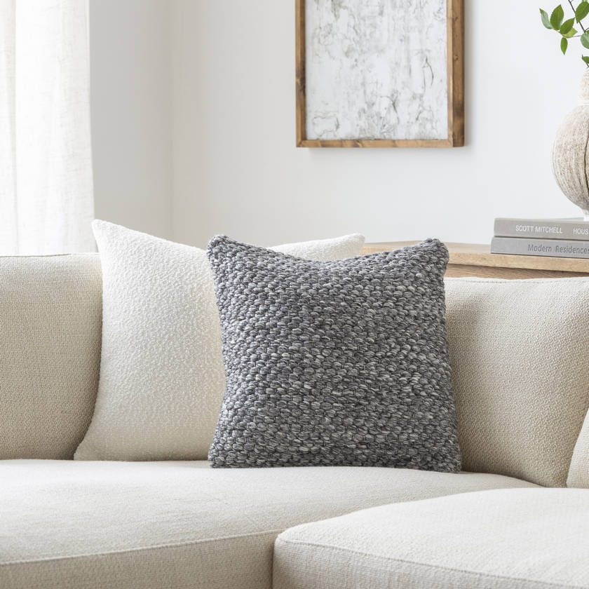 Phat Medium Grey Pillow Cover