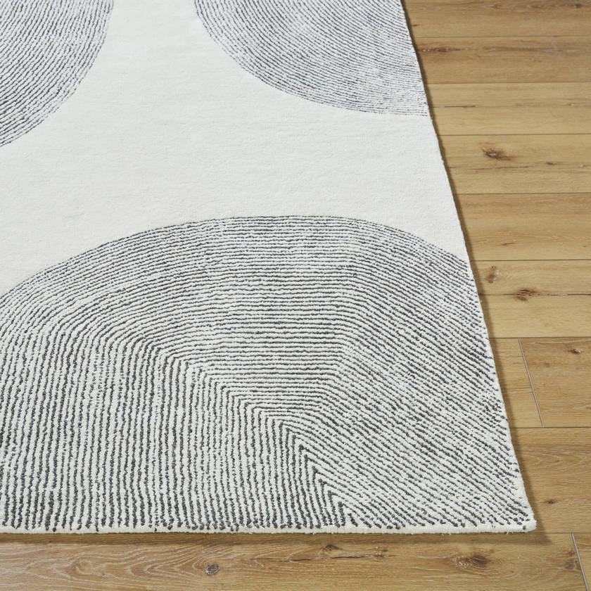 Annastasia Modern Light Silver Area Rug
