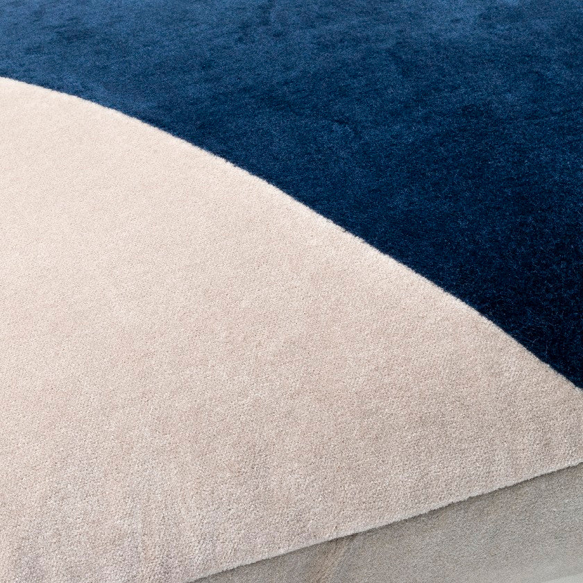 Devoris Marine Blue Pillow Cover