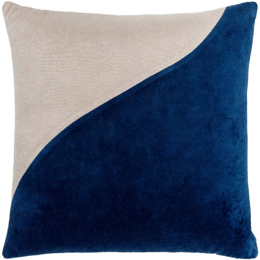 Devoris Marine Blue Pillow Cover