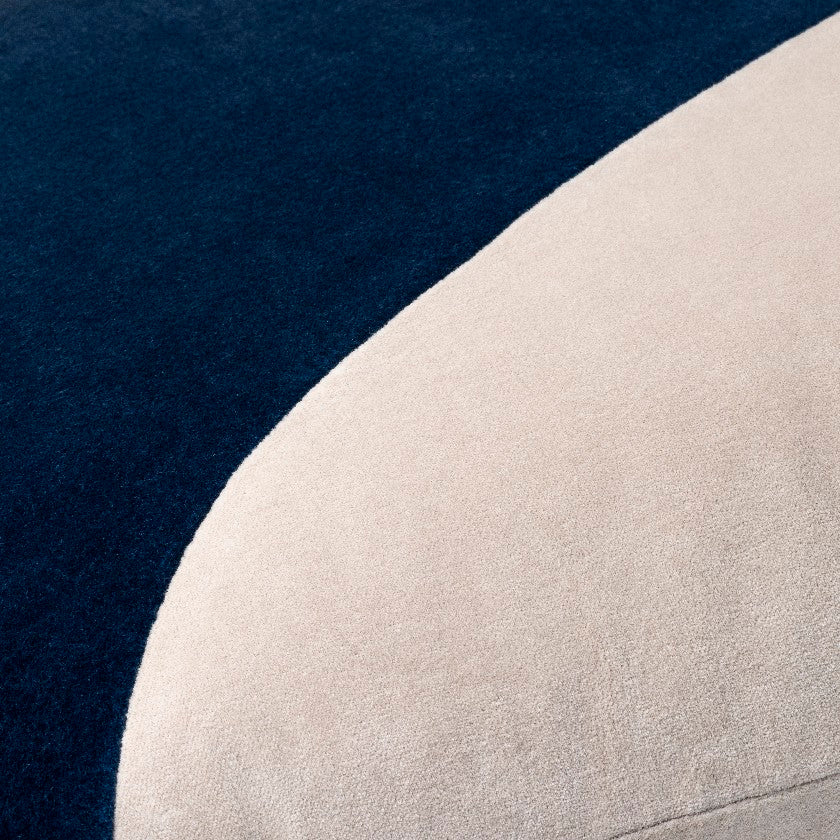 Devoris Marine Blue Pillow Cover