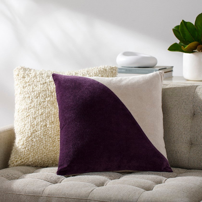 Devoris Dark Purple Pillow Cover