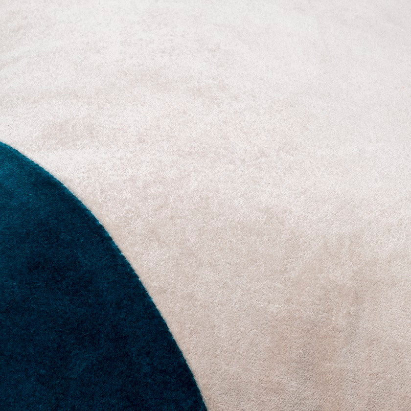 Natane Off-White/Marine Blue Pillow Cover