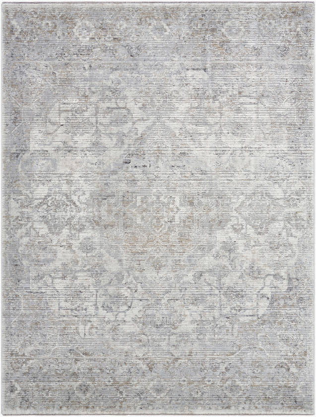 Zerrick Traditional Light Gray Area Rug