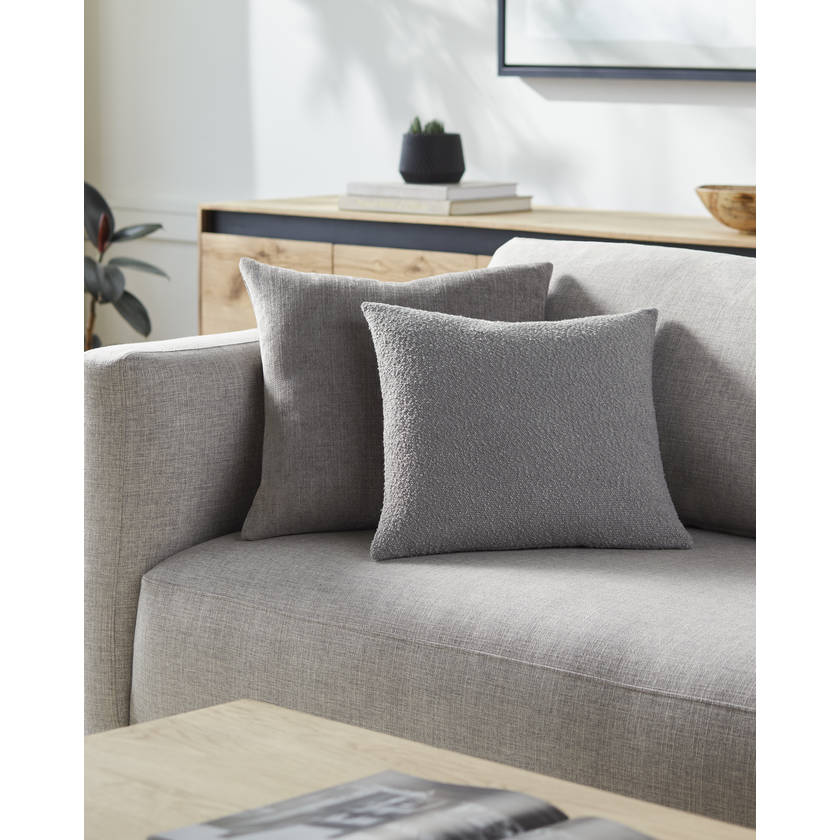 Jeanetta Medium Gray Pillow Cover