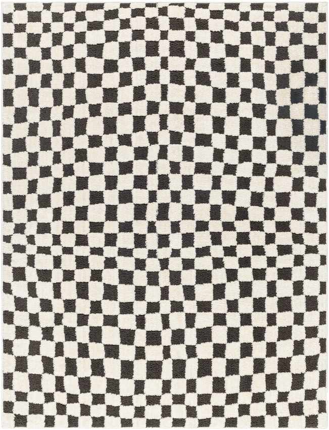 Ilea Modern Black/Ivory Area Rug