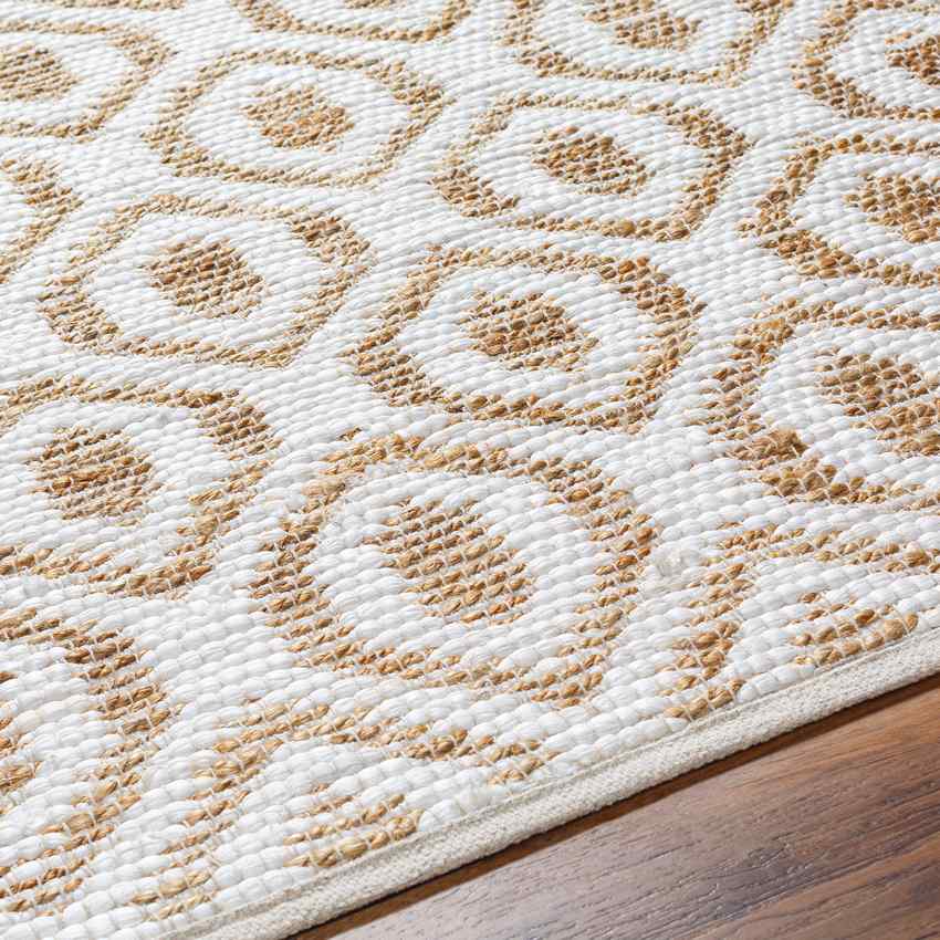 Diandria Modern White/Tan Area Rug