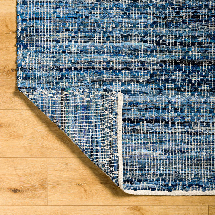 Lei Modern Dark Blue/Light Blue Area Rug