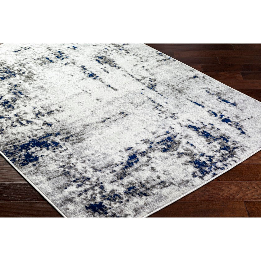 Ommeren Modern Dark Blue Area Rug