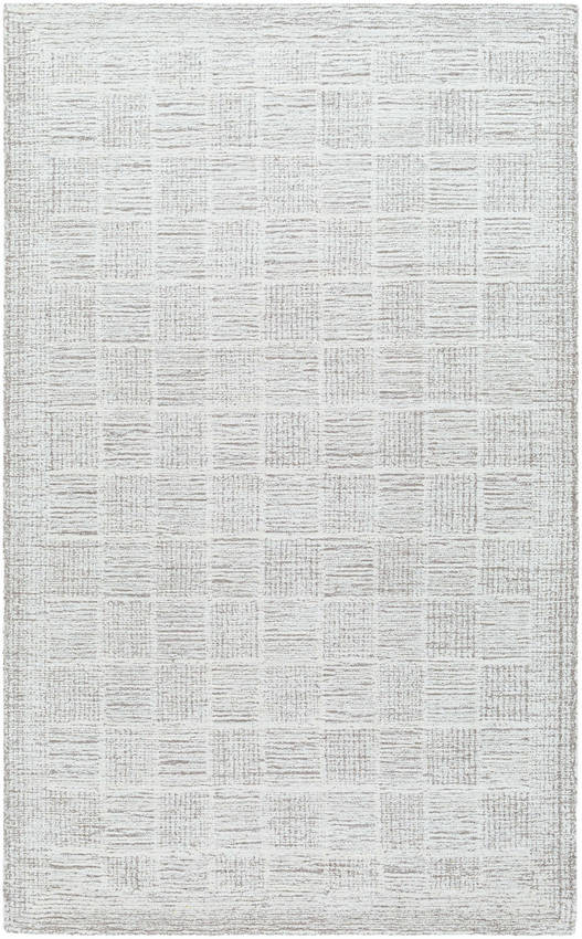 Yomaira Modern Light Silver Area Rug
