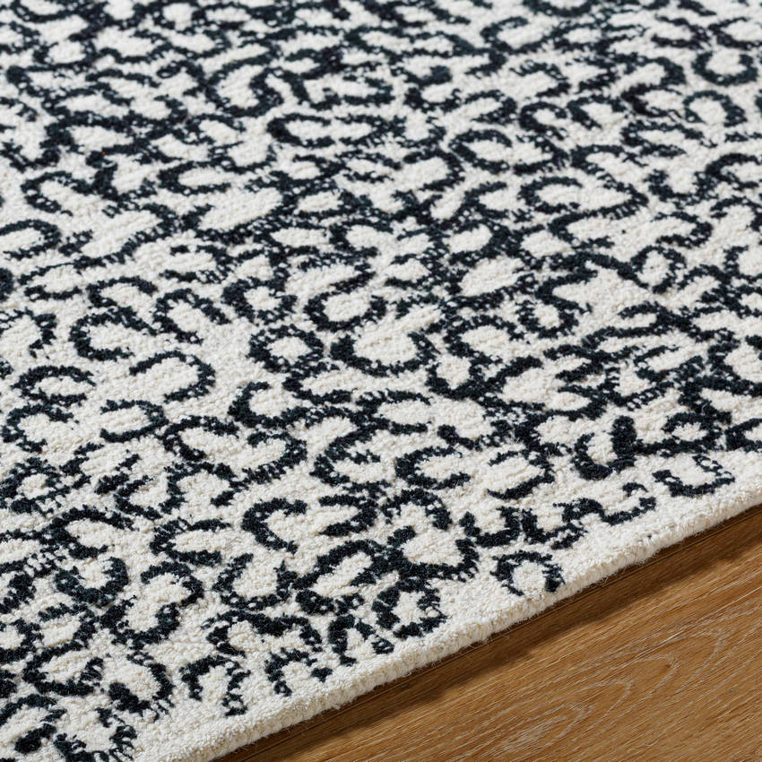 Meriah Modern Black/Cream Area Rug