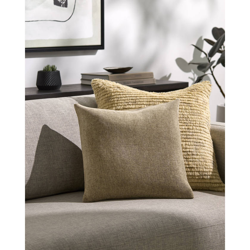 Angelika Khaki Pillow Cover