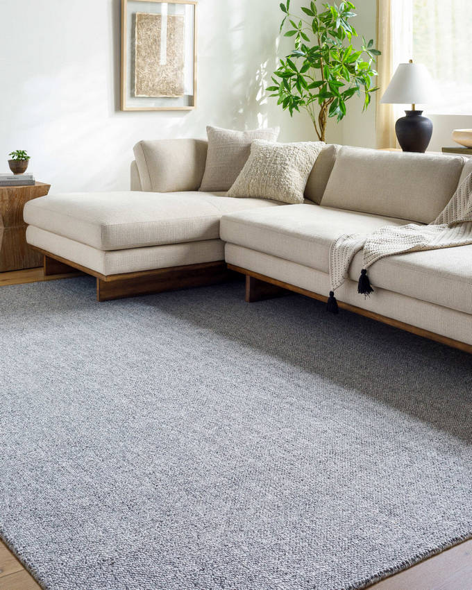 Kriste Cottage Slate Blue Area Rug