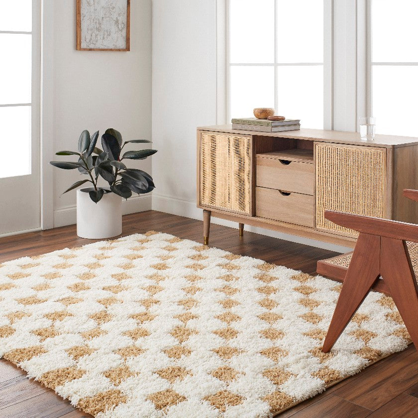 Bondurant Modern Mustard Area Rug