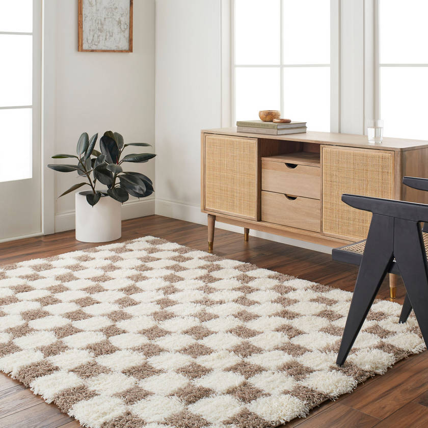 Bondurant Modern Brown Area Rug