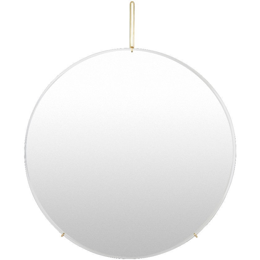 Shauntay Modern Gold Wall Mirror