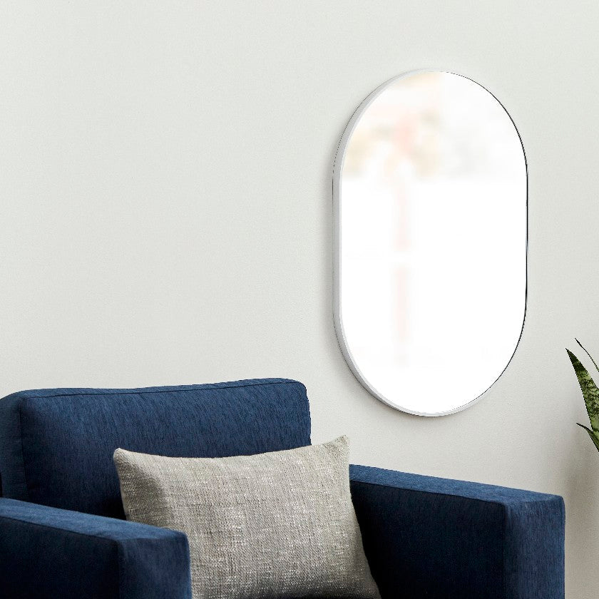 Soyla Modern White Wall Mirror