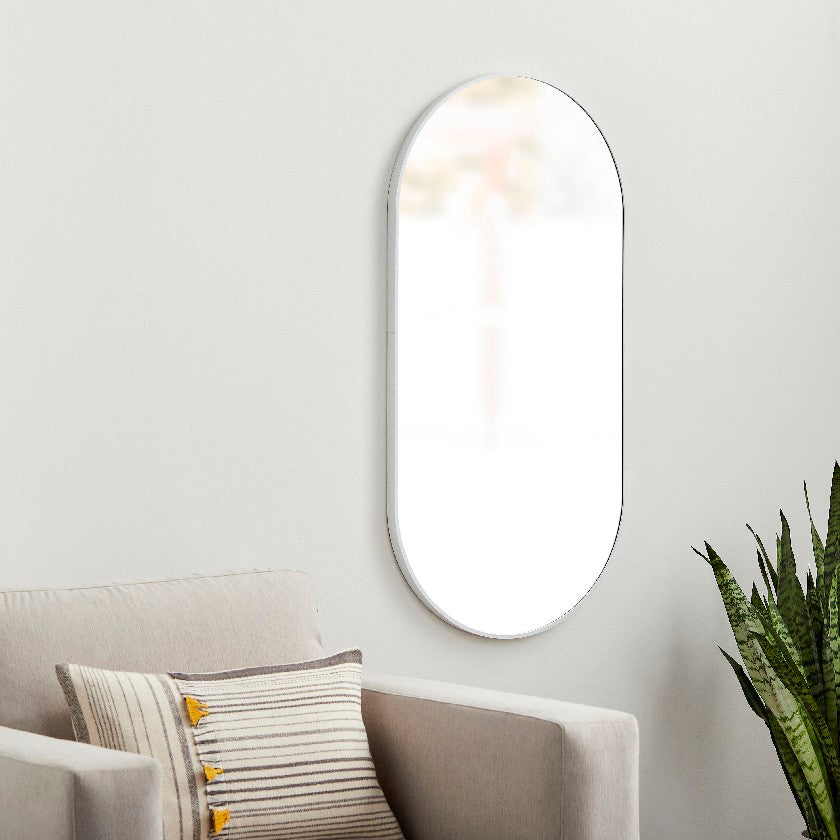 Soyla Modern White Wall Mirror