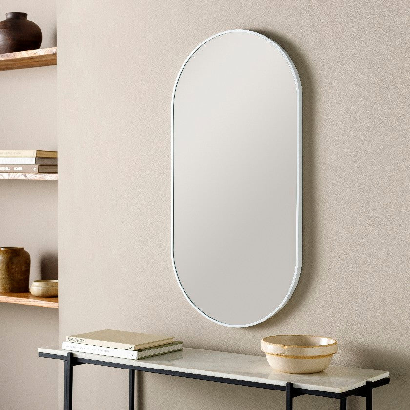 Soyla Modern White Wall Mirror