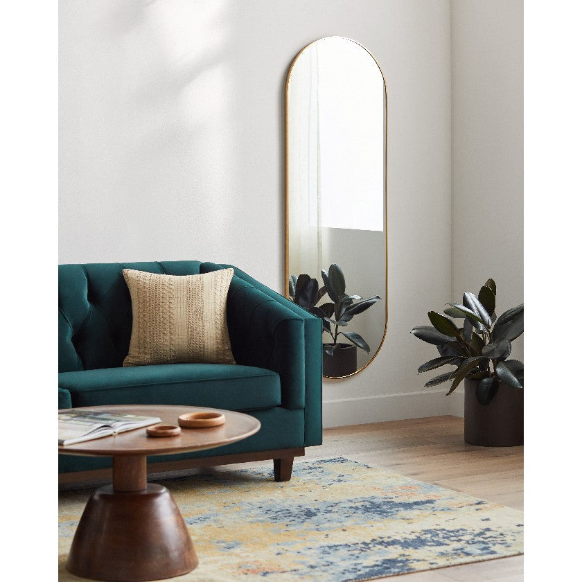 Ellyn Modern Gold Wall Mirror