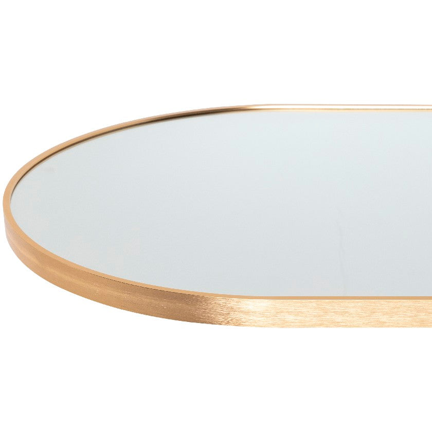 Ellyn Modern Gold Wall Mirror