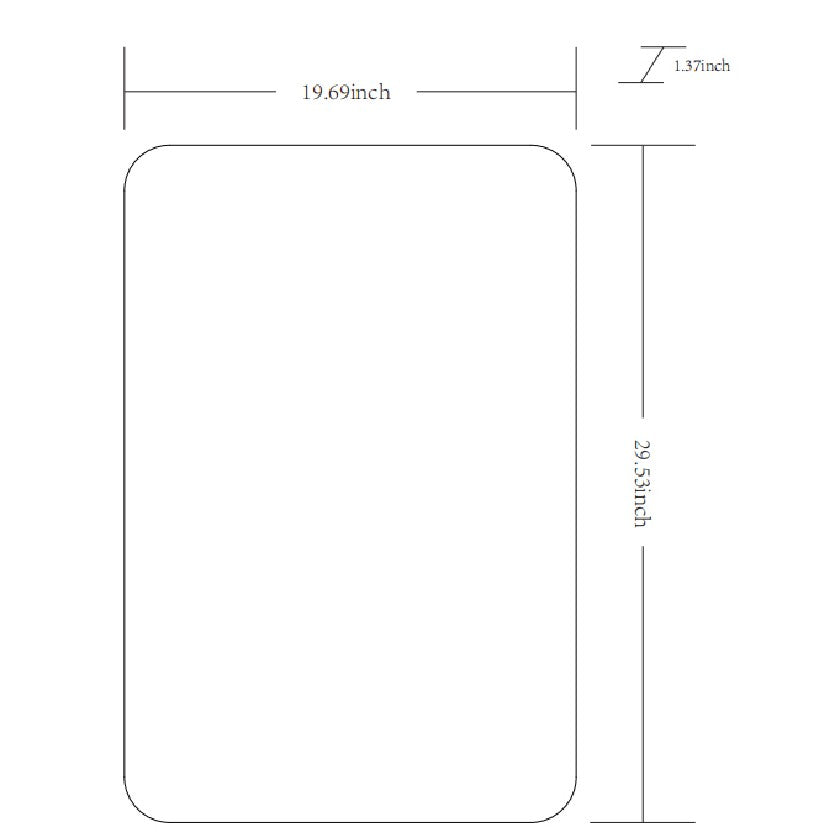 Renna Modern White Wall Mirror