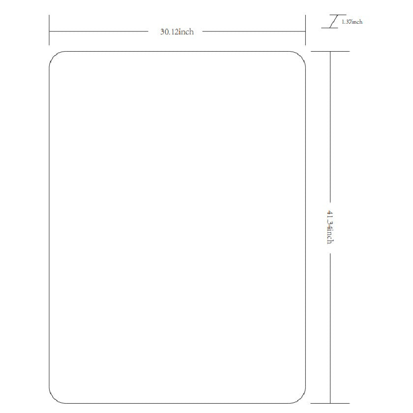 Renna Modern White Wall Mirror