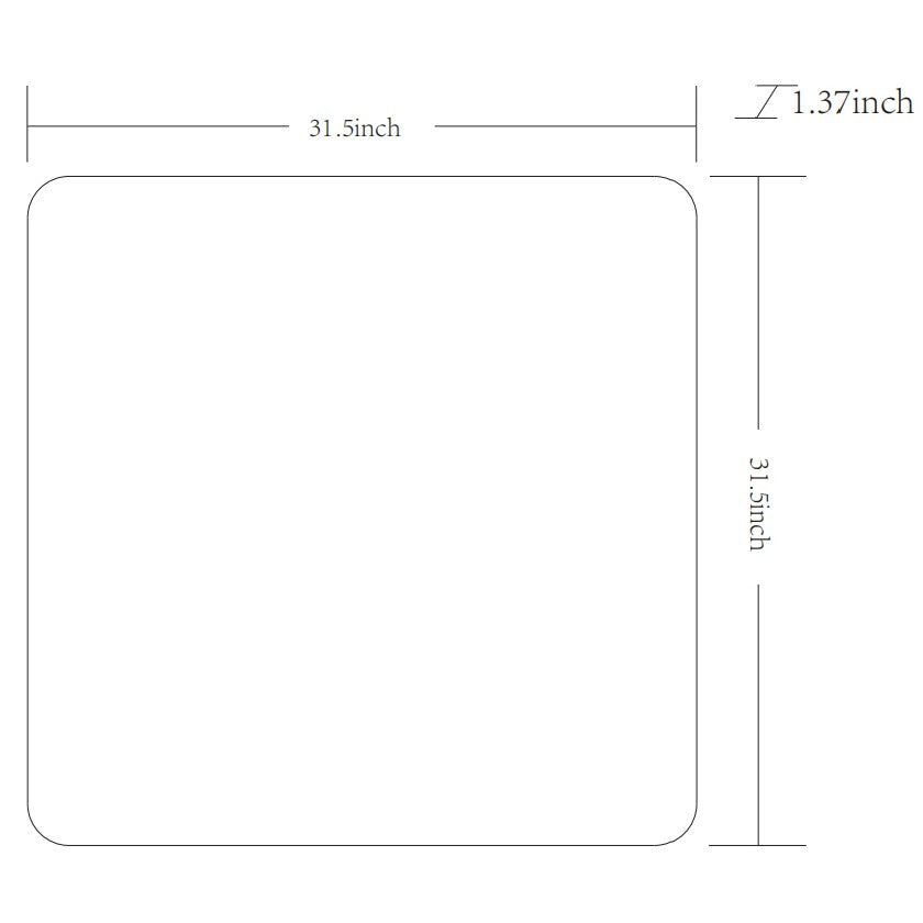 Louvenia Modern Gold Wall Mirror