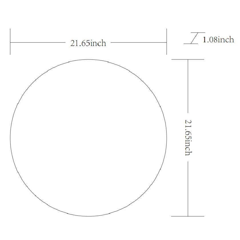 Jarron Modern White Wall Mirror